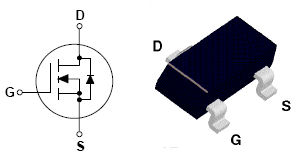 NDS7002A, N-Channel Enhancement Mode Field Effect Transistor